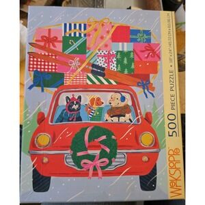 Jigsaw Puzzle Dashing Through the Snow 500 pieces Emily Taylor - Werkshoppe NEW